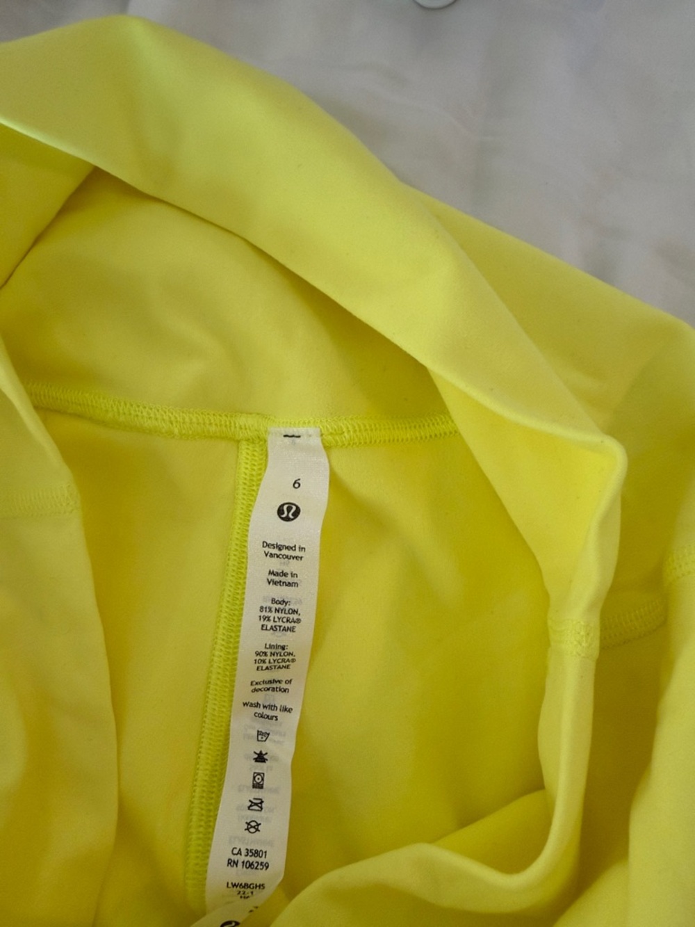 lululemon athletica Neon Yellow Capri Leggings - Picture 2 of 5